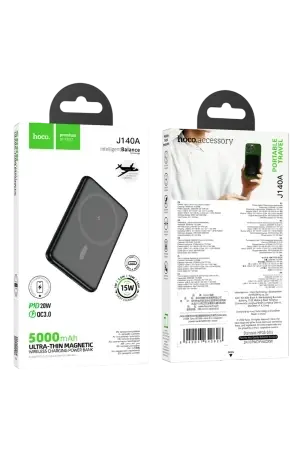 Hoco. J140A Tony 5.000 mAh PD 20W Ultra İnce Magsafe Powerbank