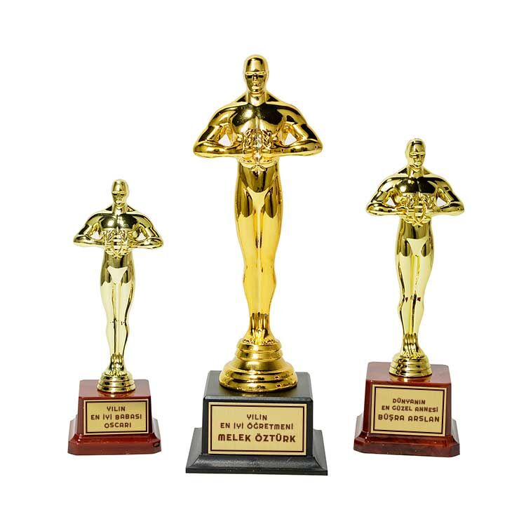 Altın Sarısı Oscar Ödülü Heykeli - Yılın En İyisi Başarı Kupası