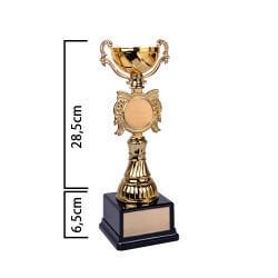 Altın Renkli Kelebek Tasarım Ödül Kupası - Estetik Başarı Ödülü