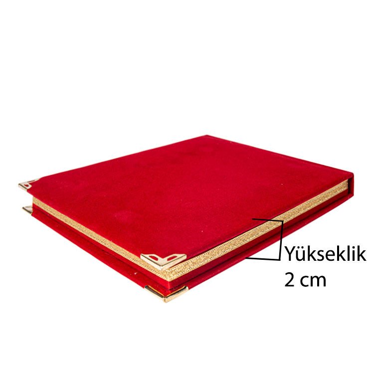 Kadife Albüm Plaket 12 x 16 cm