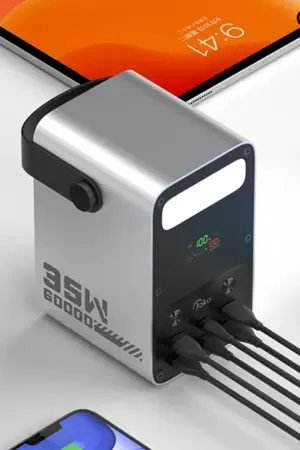 Joko J51 60.000 mAh Dijital Sarj Göstergeli Led Işıklı 35W PD Powerbank - Gümüş