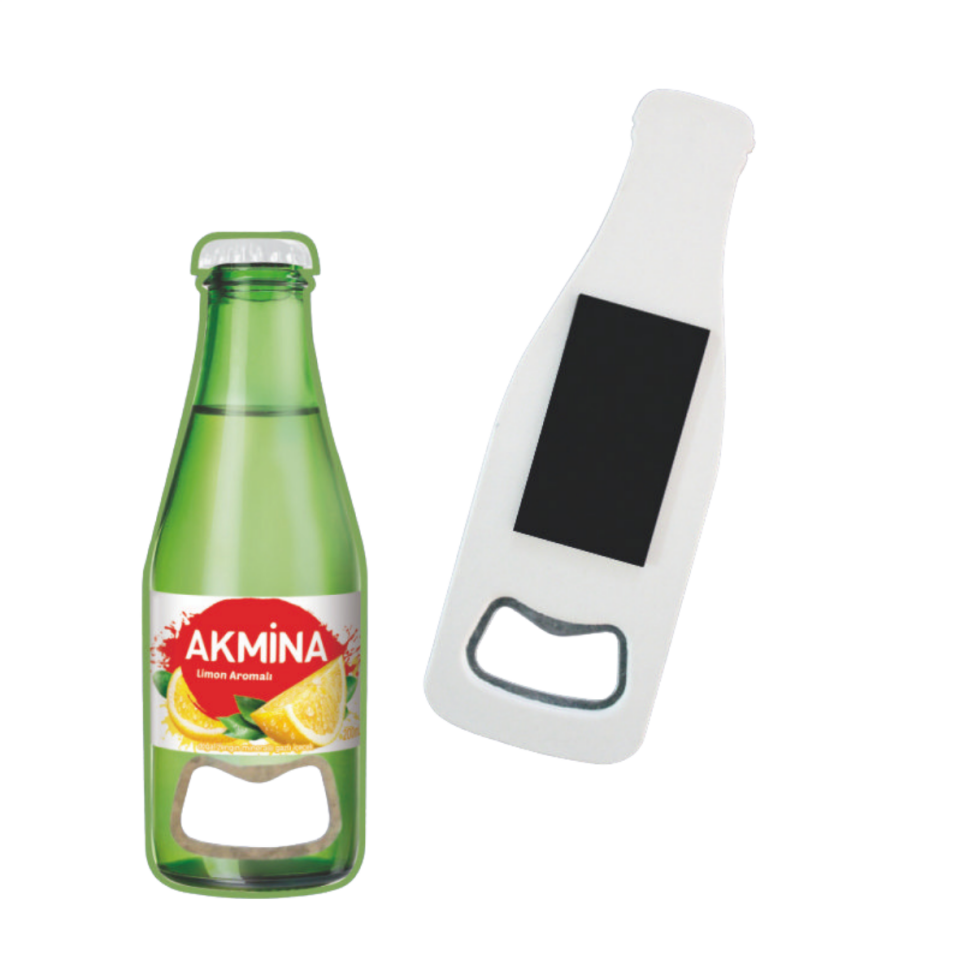 Kişiye Özel Alttan Açacaklı Şişe Formlu Magnet