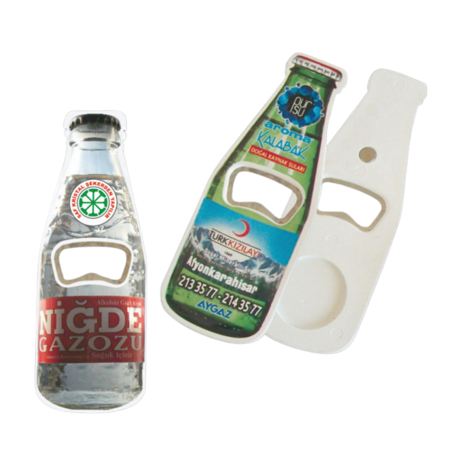 Kişiye Özel Fotoğraflı Şişe Görünümlü Magnet Açacak