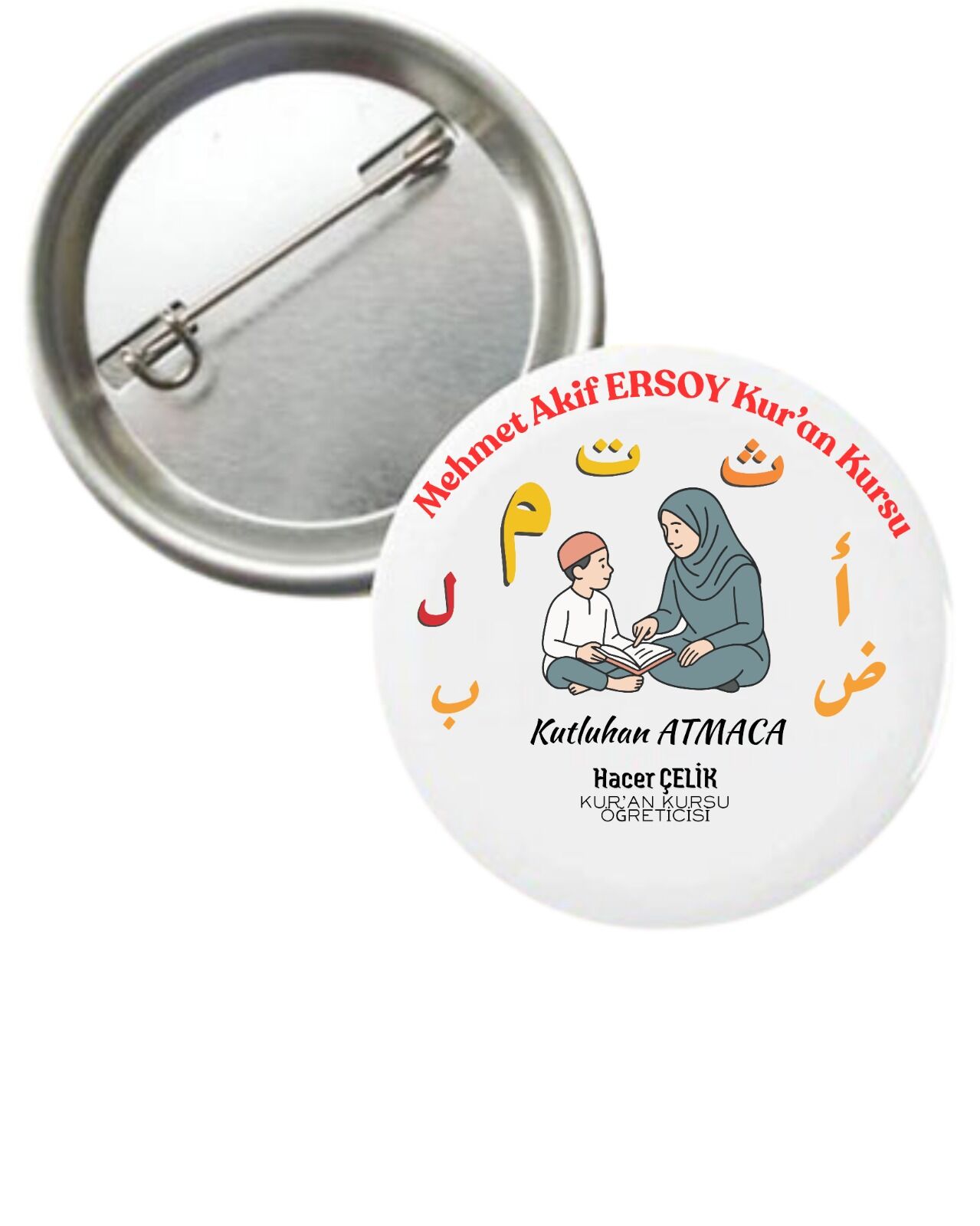 Kişiye Özel Fotoğraflı ve İsimli Buton Rozet