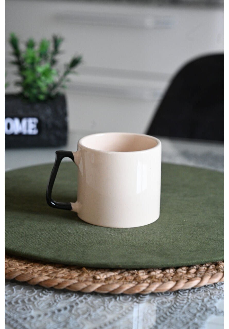 Kişiselleştirilebilir Lüks Siyah Kulp Tasarım Kupa