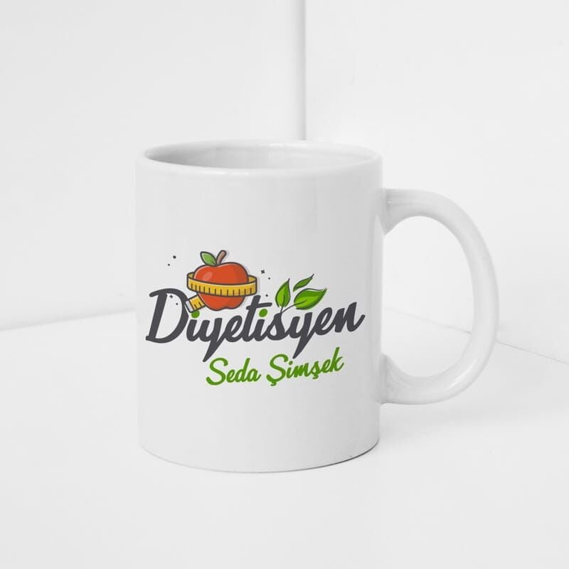 DİYETİSYEN TEMALI KUPA BARDAK