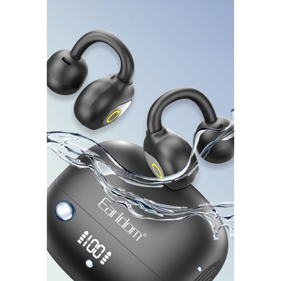 Earldom TWS45 BT 5.4 Dijital Şarj Göstergeli Kablosuz TWS Airpods Kulaklık - Siyah