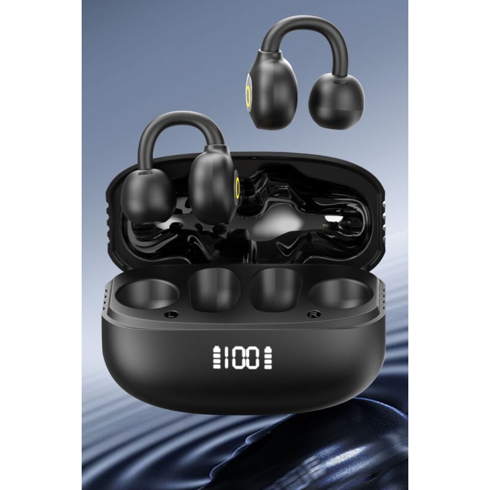 Earldom TWS45 BT 5.4 Dijital Şarj Göstergeli Kablosuz TWS Airpods Kulaklık - Siyah