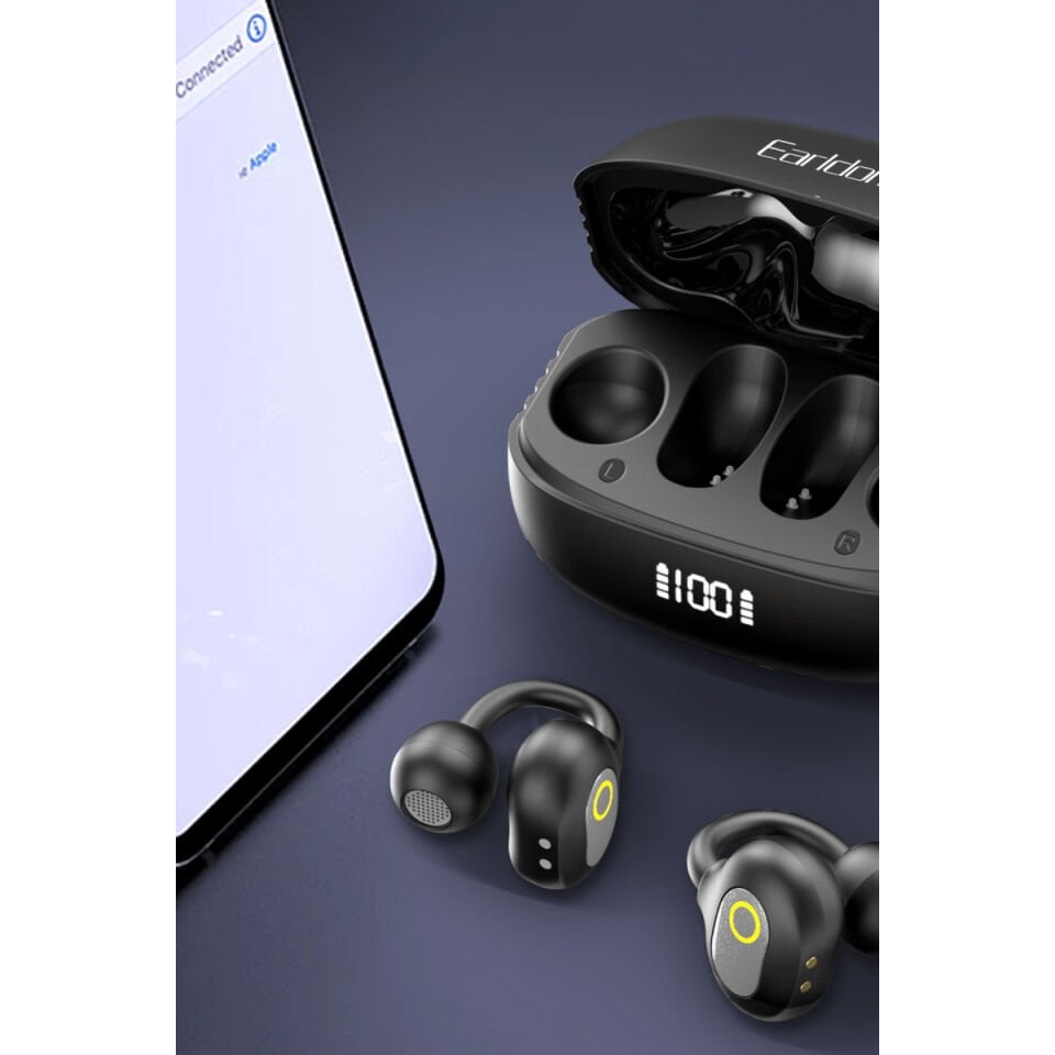 Earldom TWS45 BT 5.4 Dijital Şarj Göstergeli Kablosuz TWS Airpods Kulaklık - Siyah