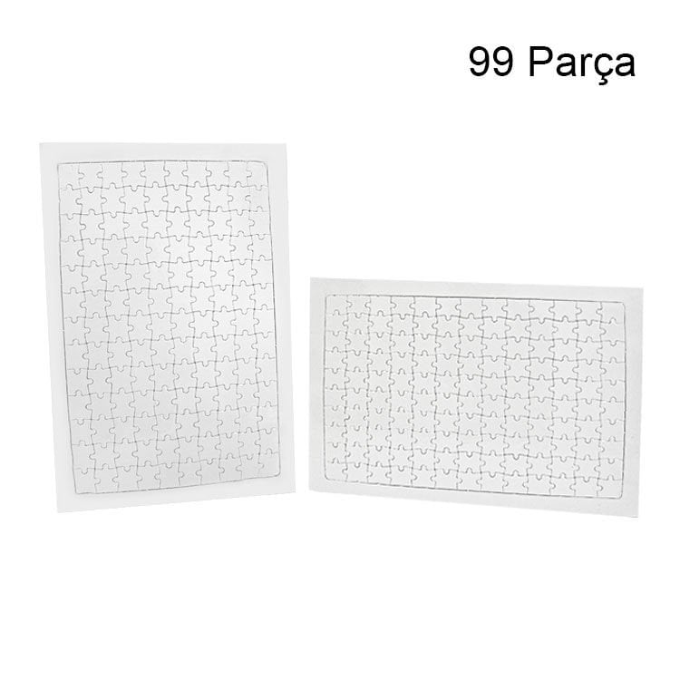 Kişiselleştirilebilir Dikdörtgen Puzzle (A4 - 99 Parça)