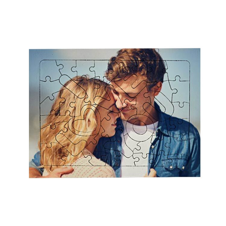 Kişiselleştirilebilir ''Love'' Yazılı Puzzle (A4 - 48 Parça)