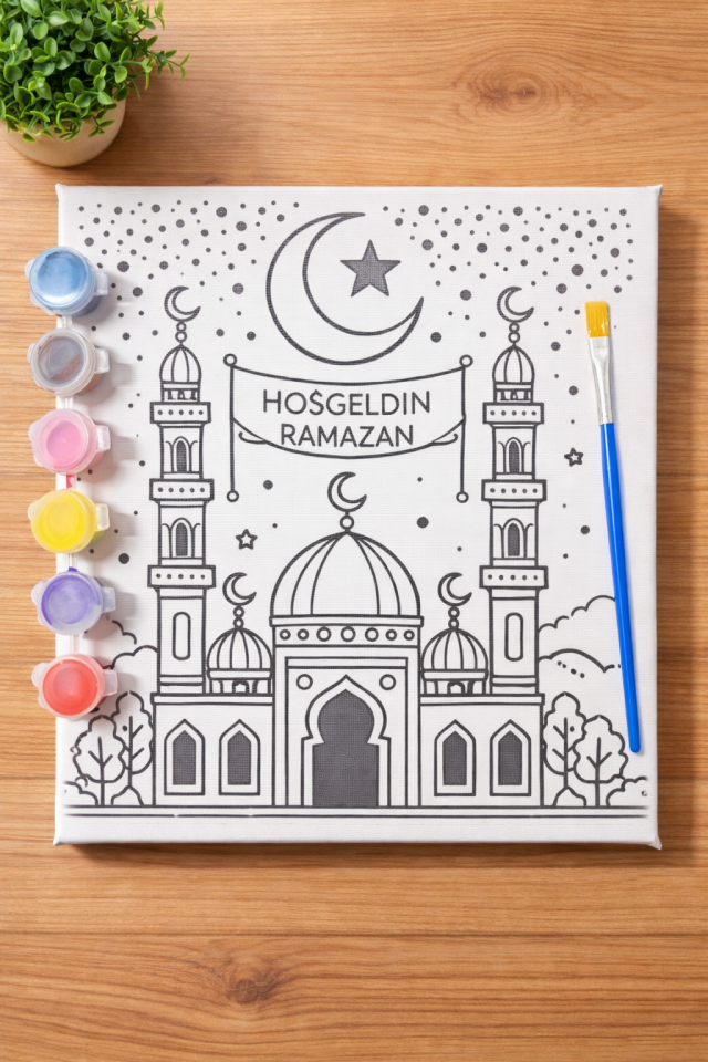 Ramazan Temalı Boyama Kanvas Seti