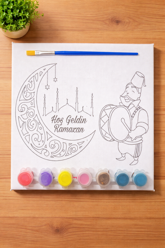 Ramazan Temalı Boyama Kanvas Seti