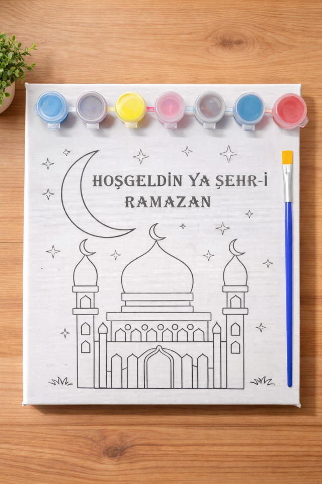 Ramazan Temalı Boyama Kanvas Seti