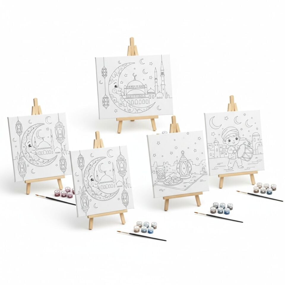 Ramazan Temalı Boyama Kanvas Seti