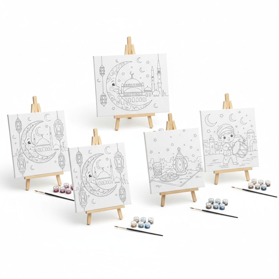 Ramazan Temalı Boyama Kanvas Seti