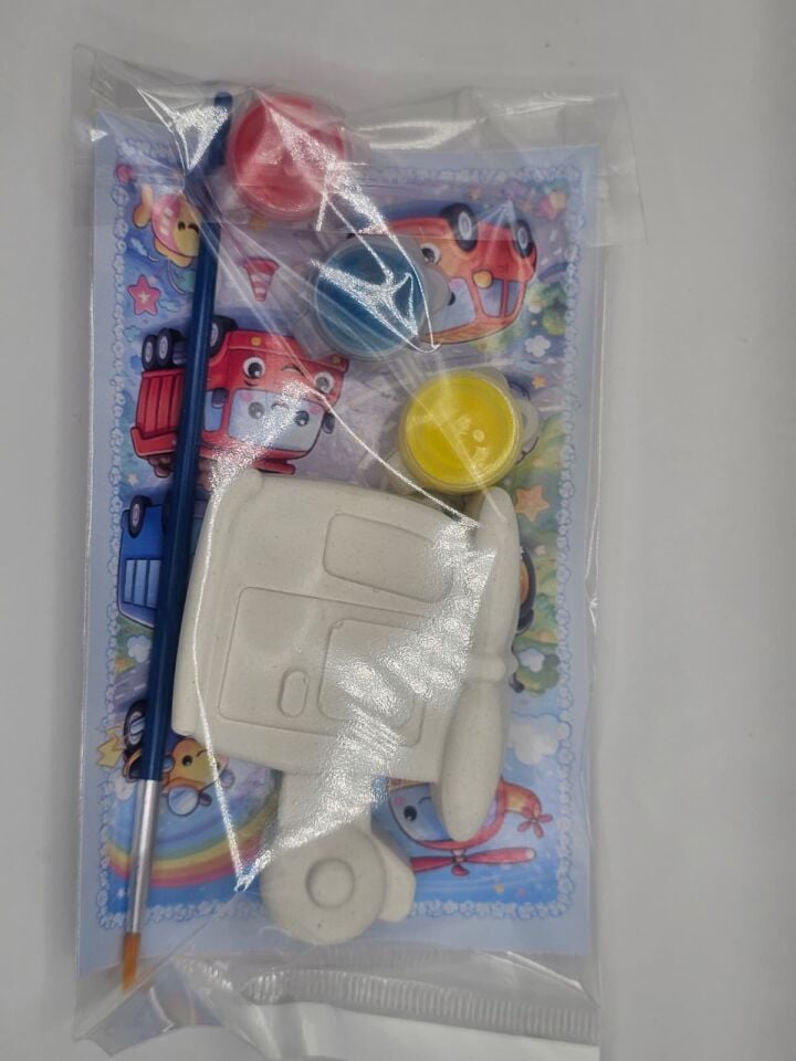 Araçlar Temalı Kalıp Boyama Seti – 2 Adet Seçmeli | Eğitici ve Eğlenceli Çocuk Boyama Seti