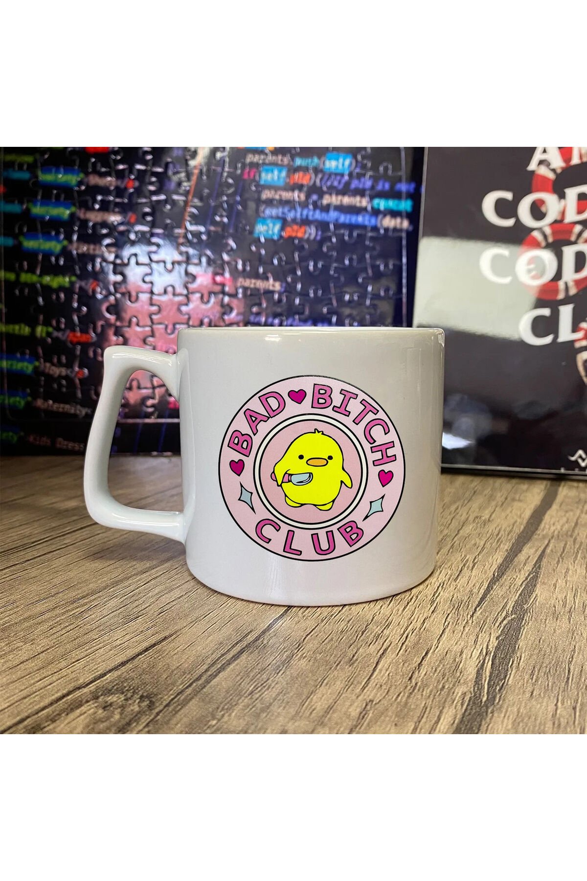 Bad Club Baskılı Kahve Kupası Lüks Kupa