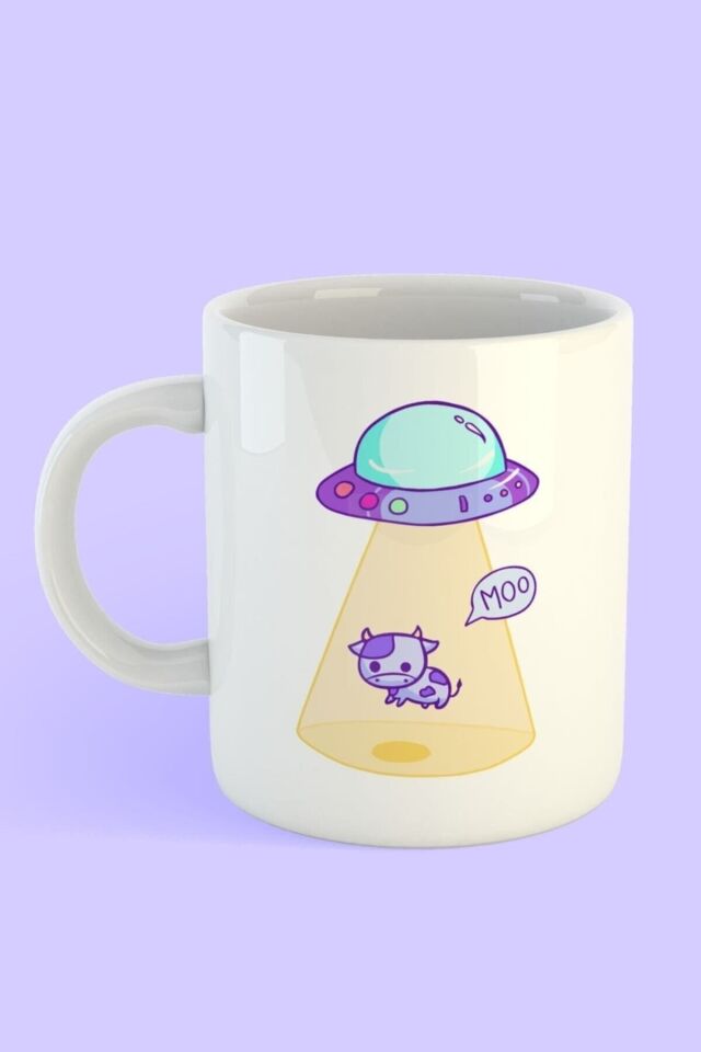 Space Cows Beyaz