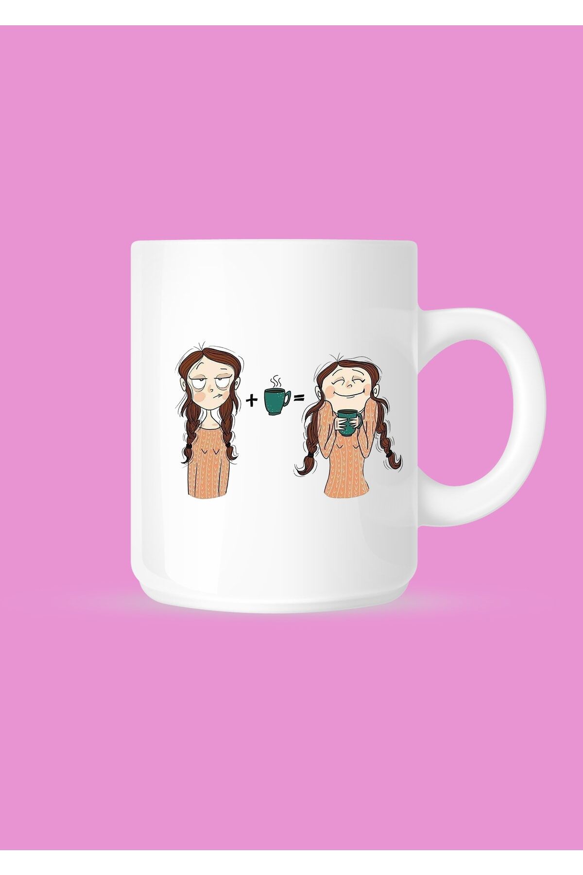 Kahve Mutluluktur Çay Ve Kahve Kupası