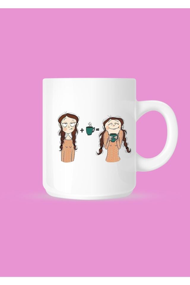 Kahve Mutluluktur Çay Ve Kahve Kupası