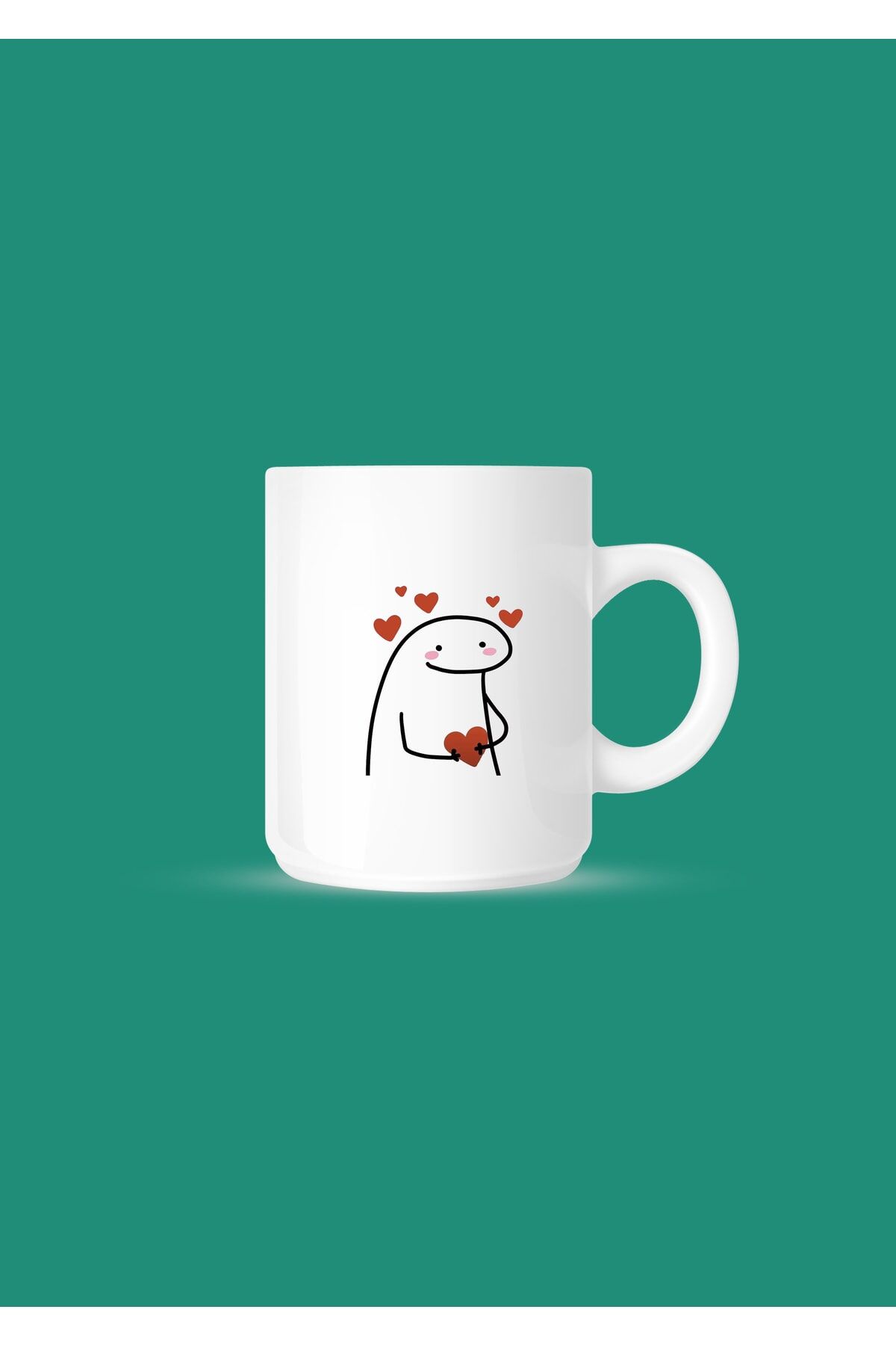 Kalp Tutan Minnoş Çay Ve Kahve Kupası