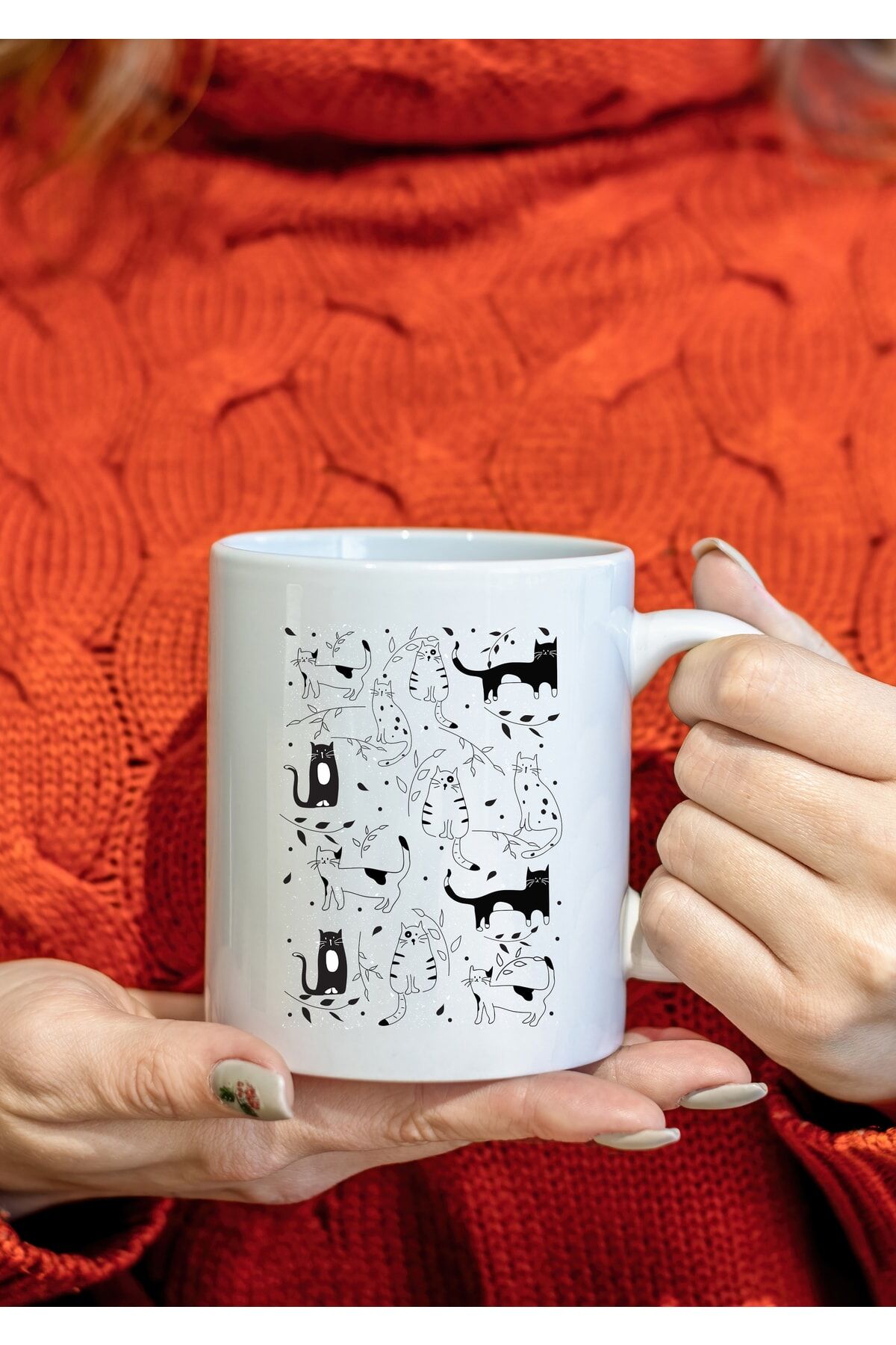 Kedi Rüzgarı Çay Ve Kahve Kupası