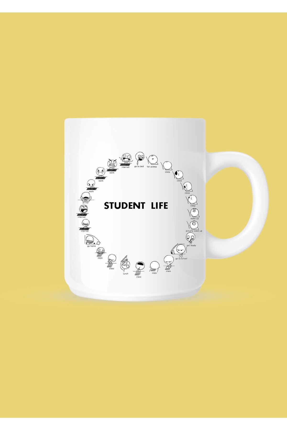 Öğrenci Hayatı Çay Ve Kahve Kupası