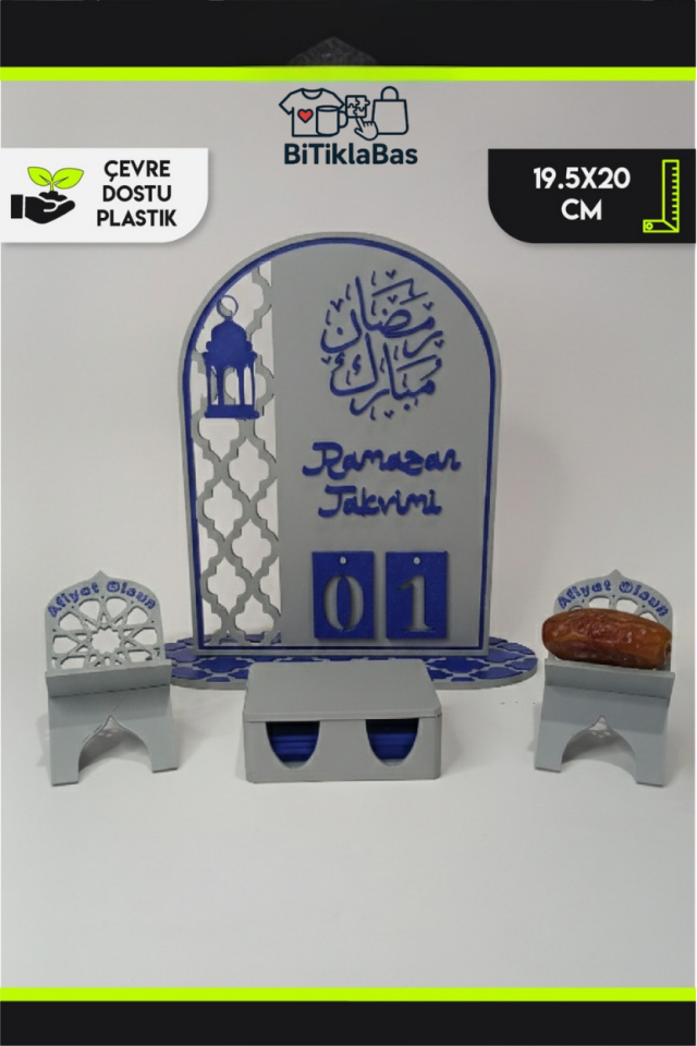 Modern Tasarımlı Ramazan Takvimi ve İkramlık Seti