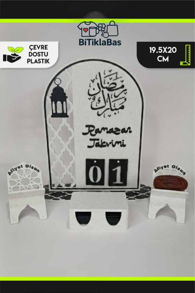 Modern Tasarımlı Ramazan Takvimi ve İkramlık Seti